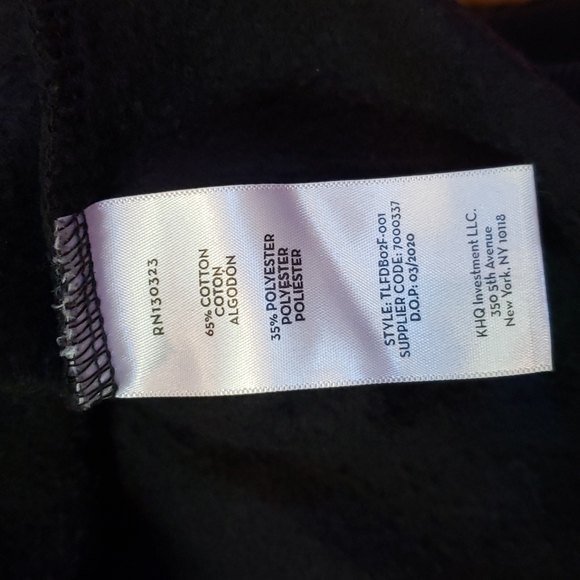 Timberland, Boy's, Black, Hooded,  Sweatshirt, Front Pocket, Large (14 - 16) - Picture 6 of 7